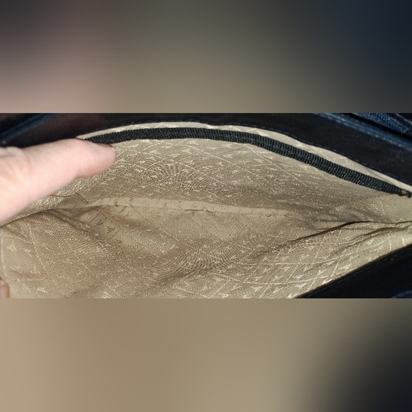 Vintage Astor Bags Blue Navy Leather Crossbody Purse - Picture 8 of 11